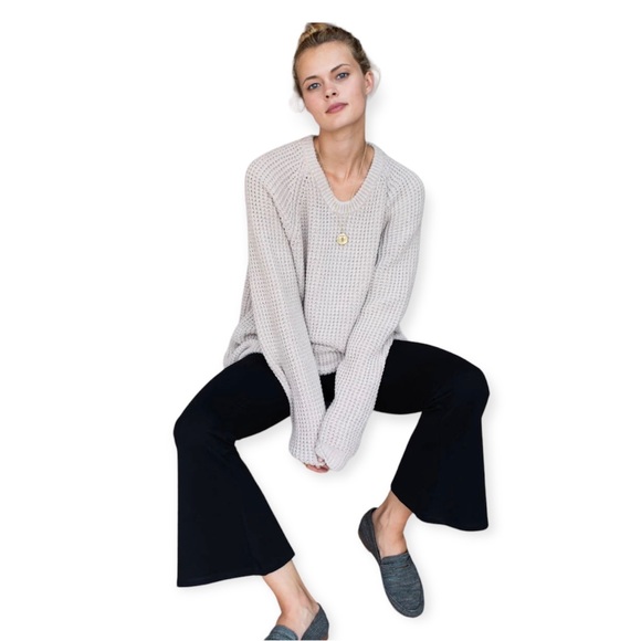 Emerson Fry Layering Flare Black Ponte Pants | Cropped | Stretch | Neutral - Picture 7 of 10